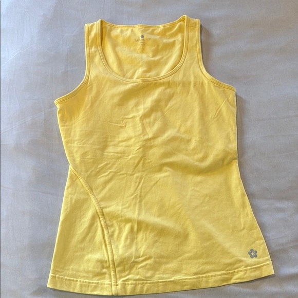Tuff Athletics Tank Top Yellow Fitted Fitted Bralet Women's - Picture 1 of 11